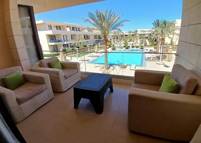 Fabulous 2 Bedrooms B17-f3 2b Shared Pool At G-cribs Elgouna Apartment